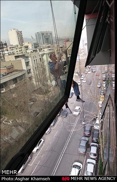 تصاویر: کارگران ارتفاع