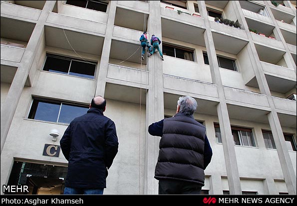 تصاویر: کارگران ارتفاع