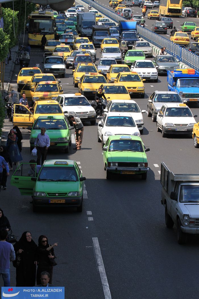 تصاویر: اوضاع نابسامان تاکسیها