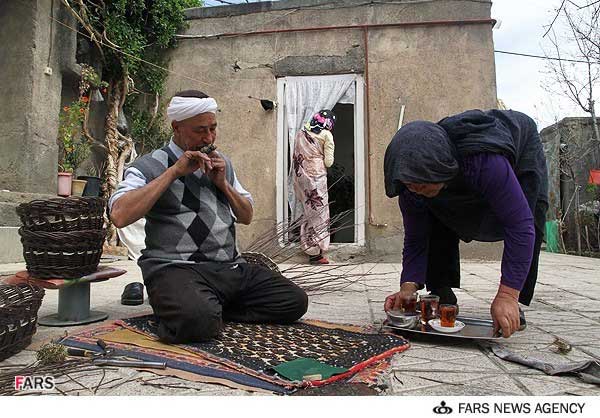 تصاویر: سبد بافی سنتی