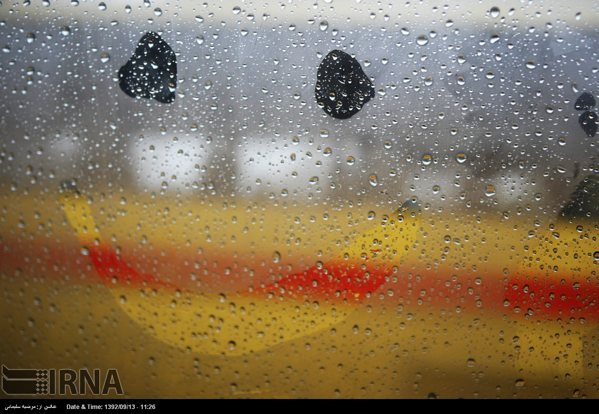 باران پاییزی در تهران