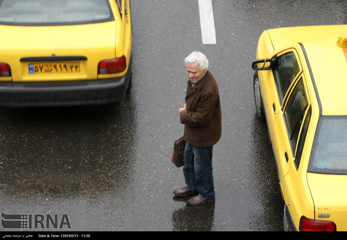 باران پاییزی در تهران