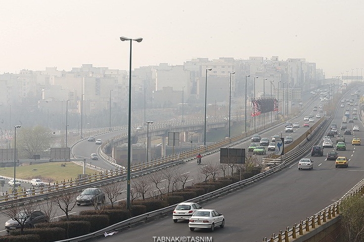آلودگی هوای دوشنبه اول دیماه تهران