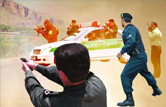 درگیری مسلحانه بین پلیس ناجا و سارقان
