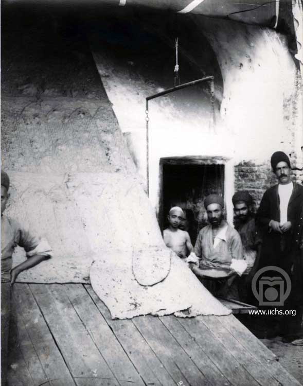 نانوایی سنگکی دوره قاجار