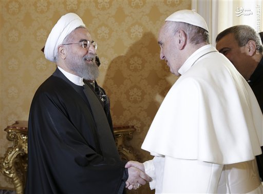 دیدار روحانی با پاپ