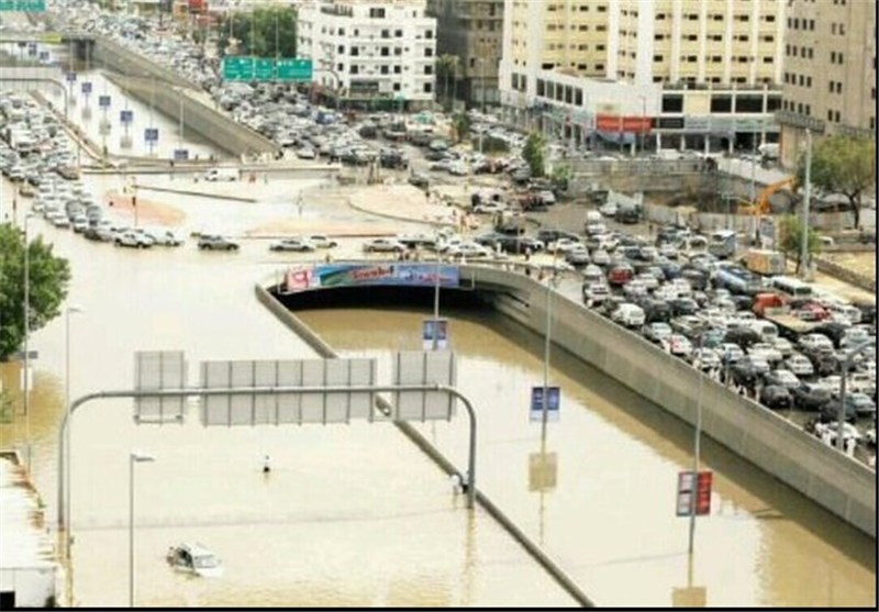 جده زیر آب رفت