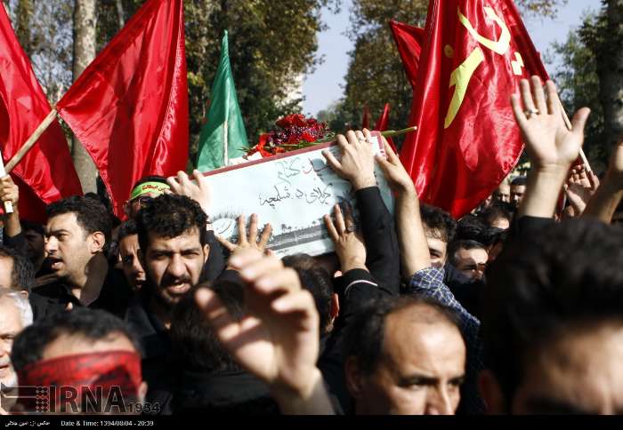 تشییع 2 شهید گمنام