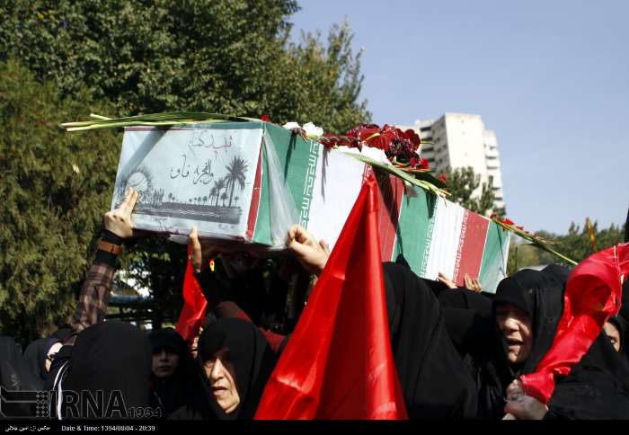 تشییع 2 شهید گمنام
