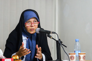سخنان متفاوت فائزه هاشمی درباره بدعهدی آمریکا