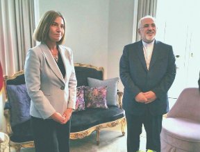 رایزنی ظریف و موگرینی
