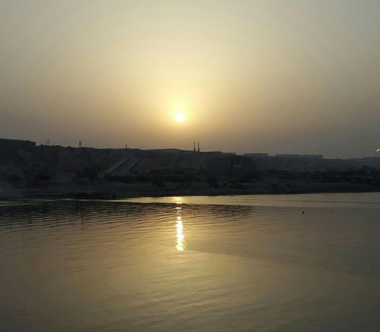 غروب جزیره خارک