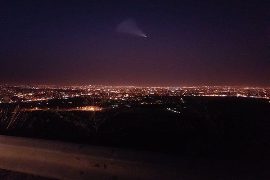 شئی نورانی در آسمان ارومیه