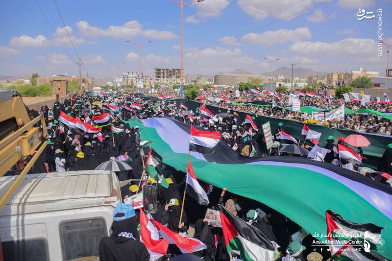 خروش ملت یمن برای قدس