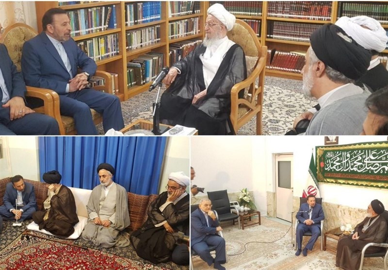 دیدار رئیس دفتر رئیسجمهور با مراجع تقلید در قم