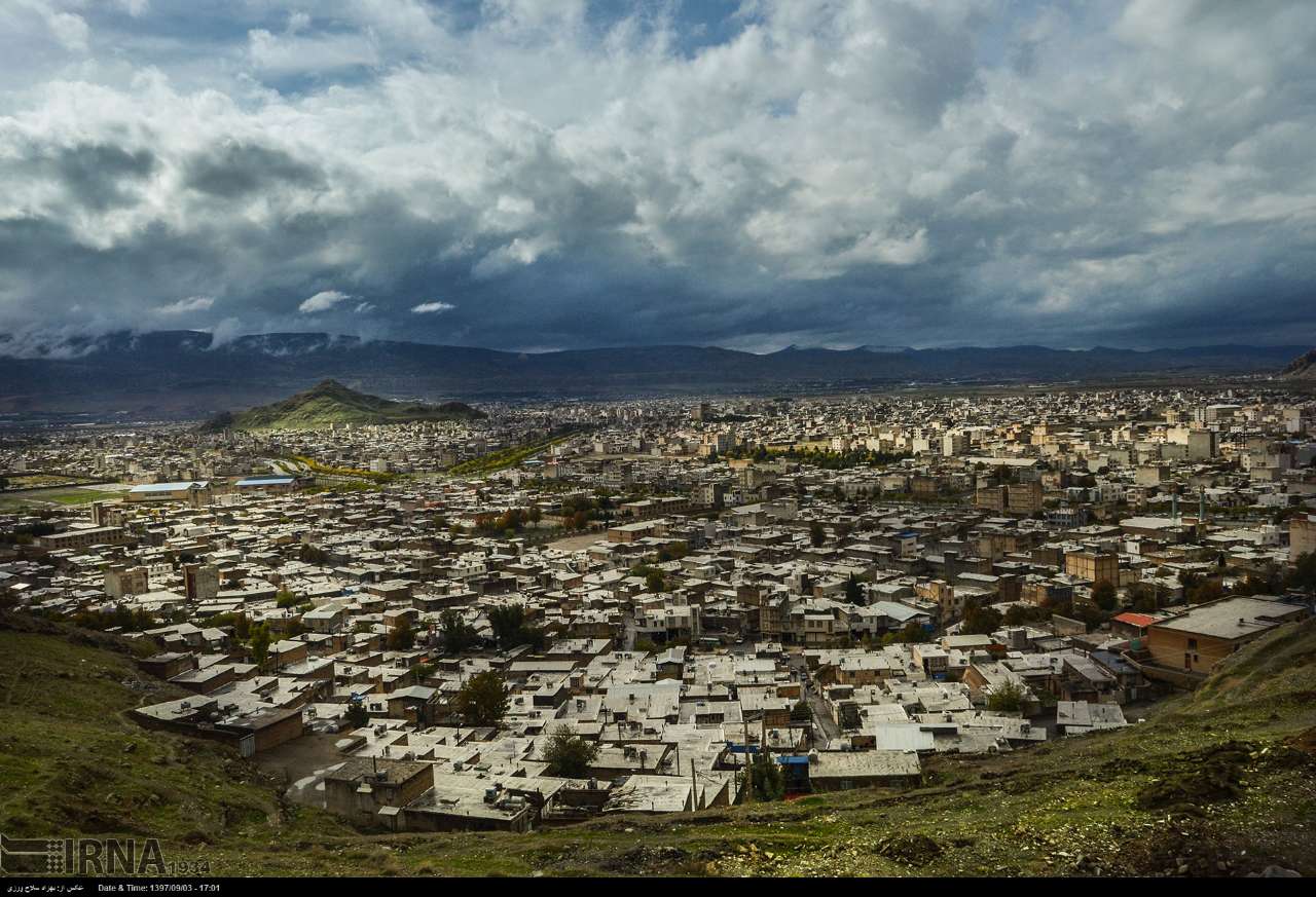 خرم آباد پس از باران پاییزی