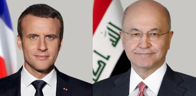 جزئیات گفتوگوی تلفنی برهم صالح و ماکرون