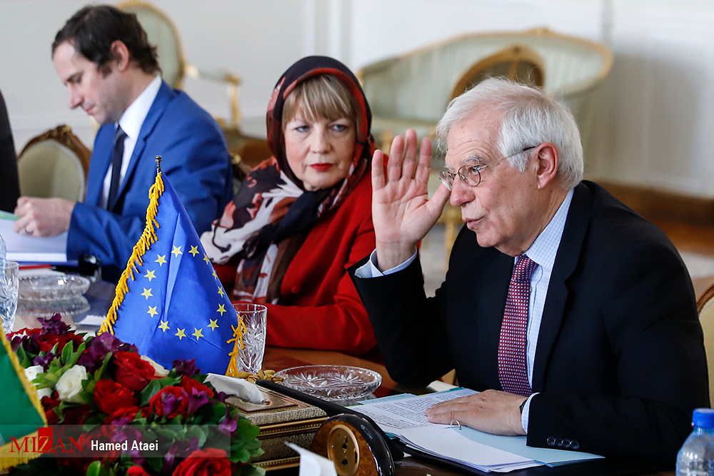 دیدار مسئول سیاست خارجی اتحادیه اروپا با ظریف