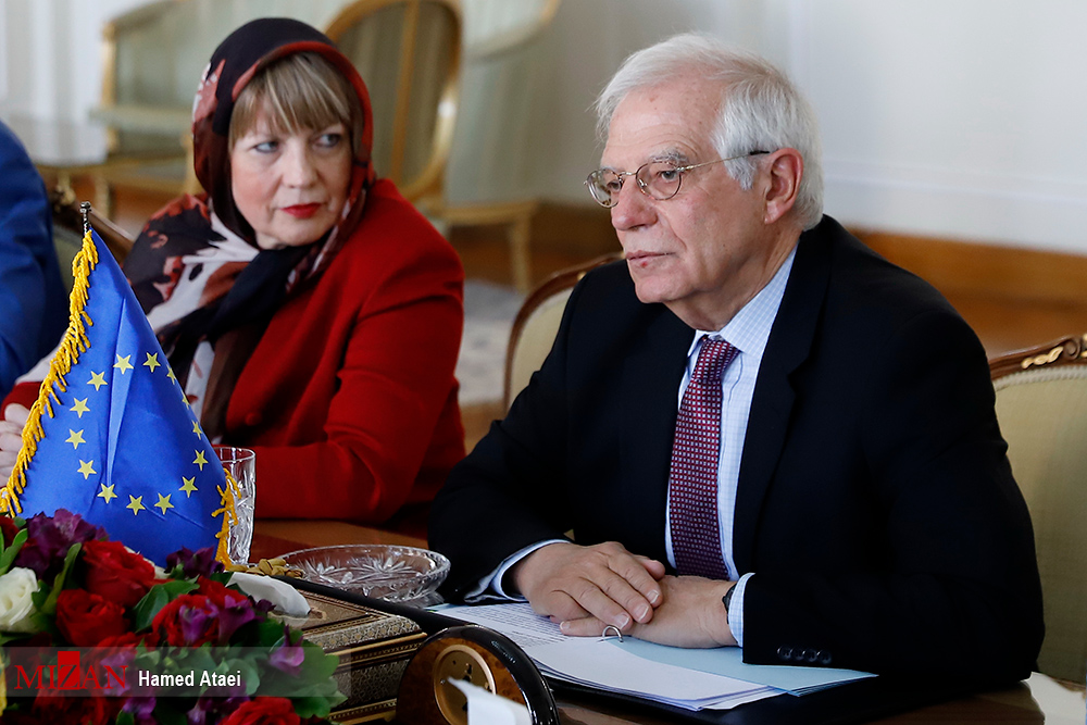 دیدار مسئول سیاست خارجی اتحادیه اروپا با ظریف