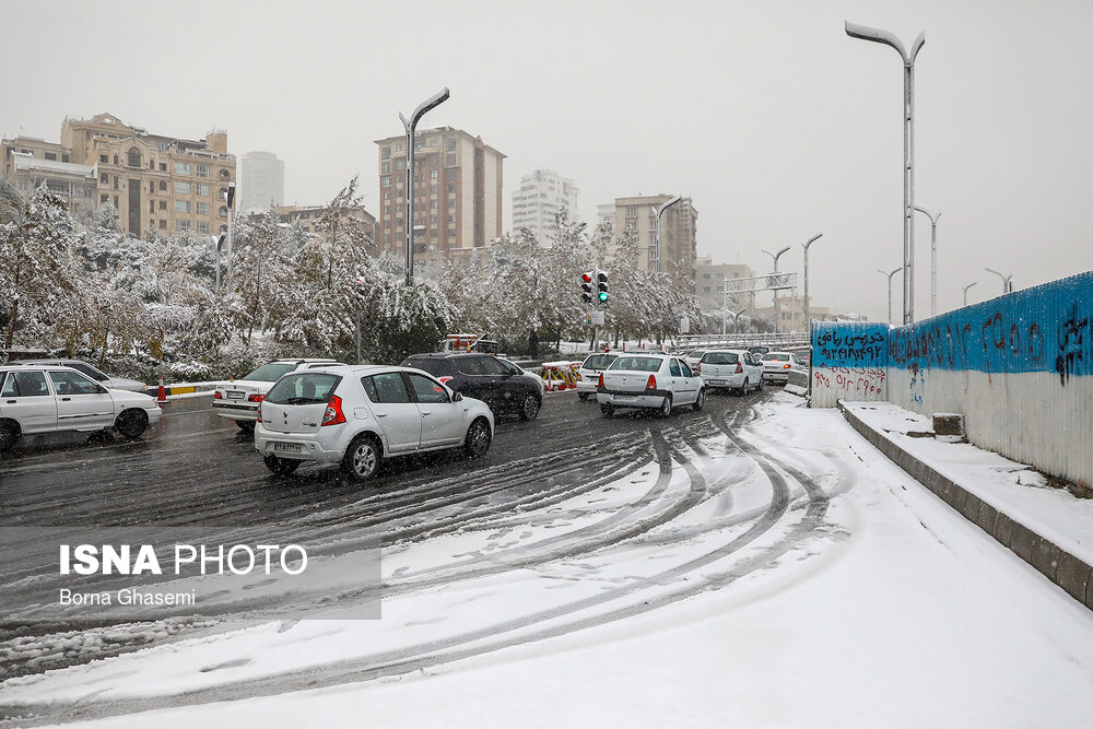برف پاییزی در تهران