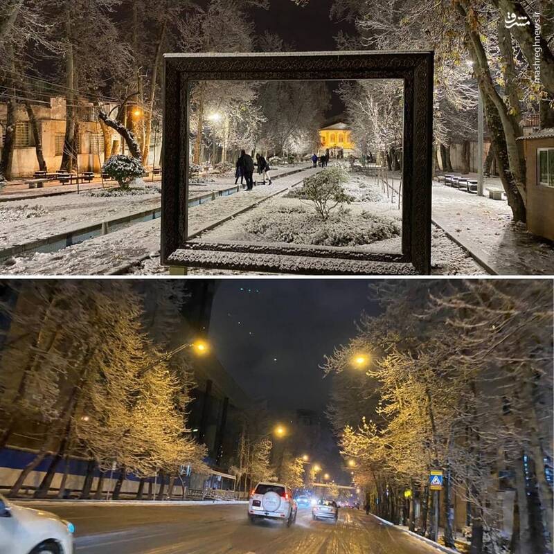 شب برفی تهران