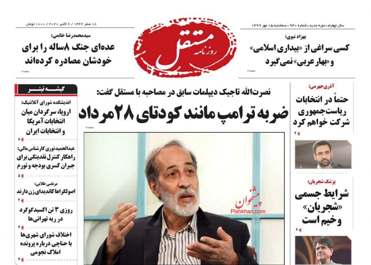 مهمترین مساله امروز ما چیست؟ /رضا خاتمی کاندیدای اصلاح طلبان می‌شود؟ /چرا کرونا برایمان عادی شد؟
