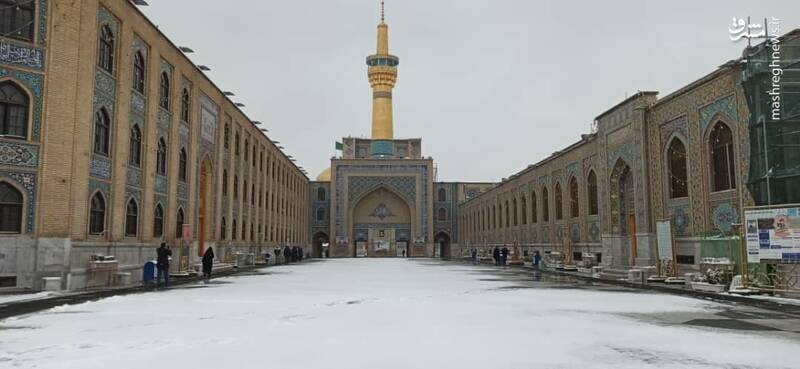 بارش دومین برف پاییزی در مشهد