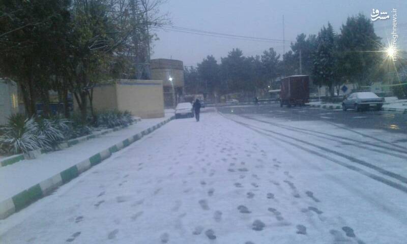 بارش دومین برف پاییزی در مشهد