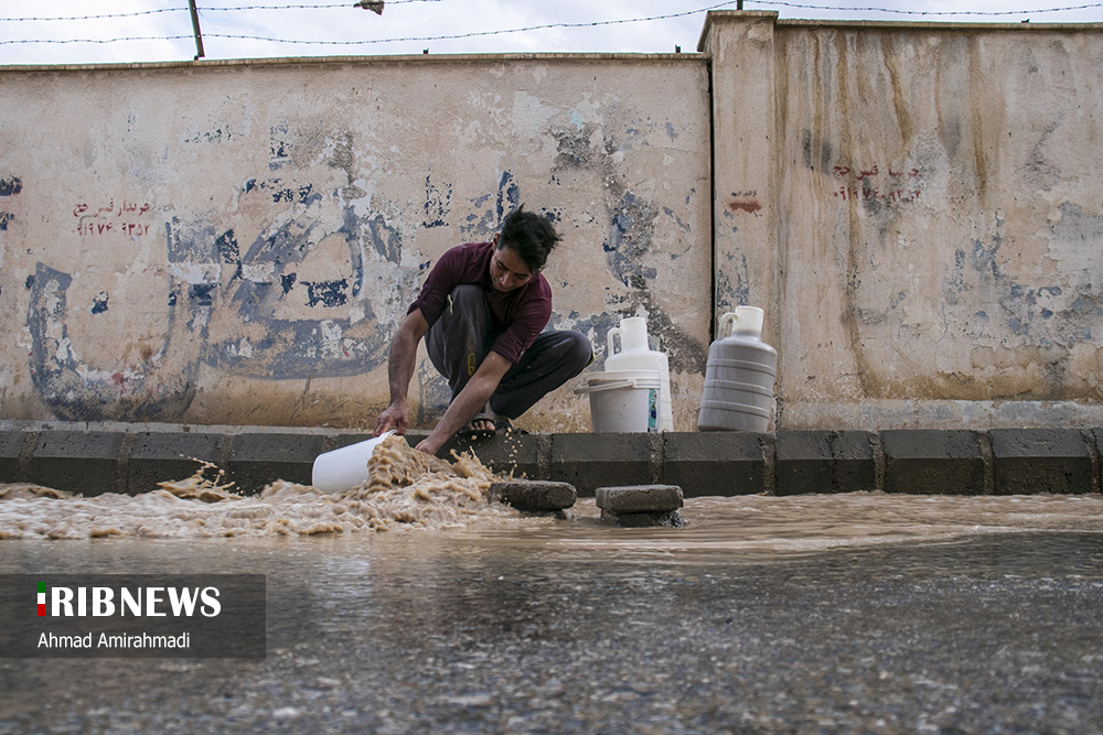 آب گرفتگی در معابر سمنان