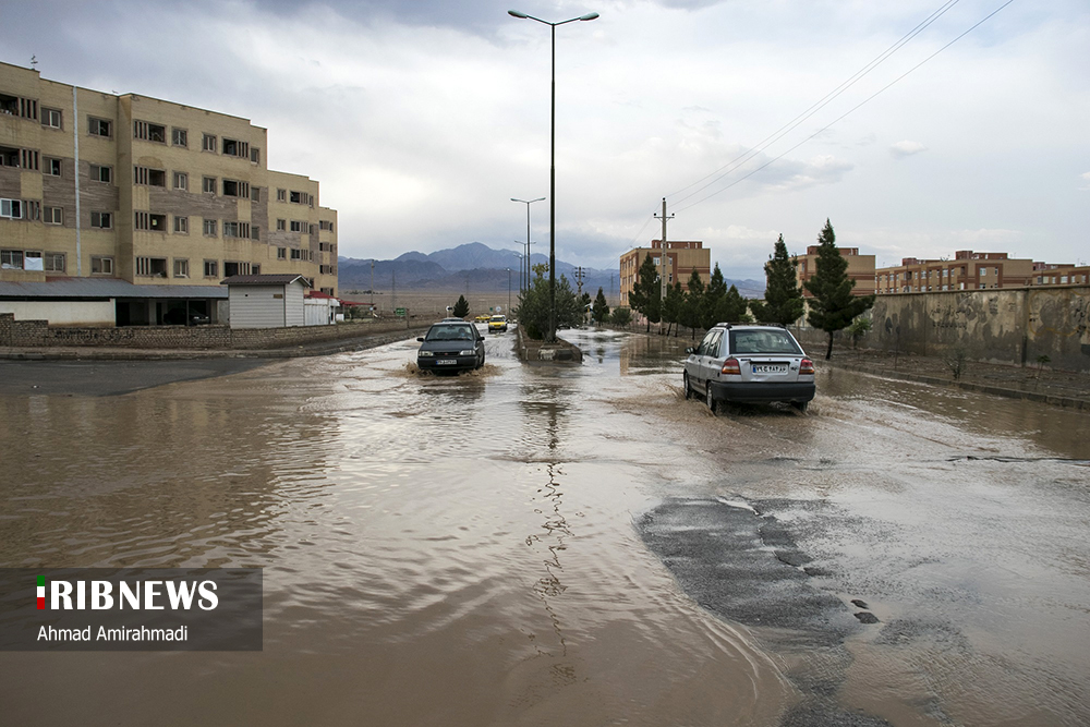 آب گرفتگی در معابر سمنان