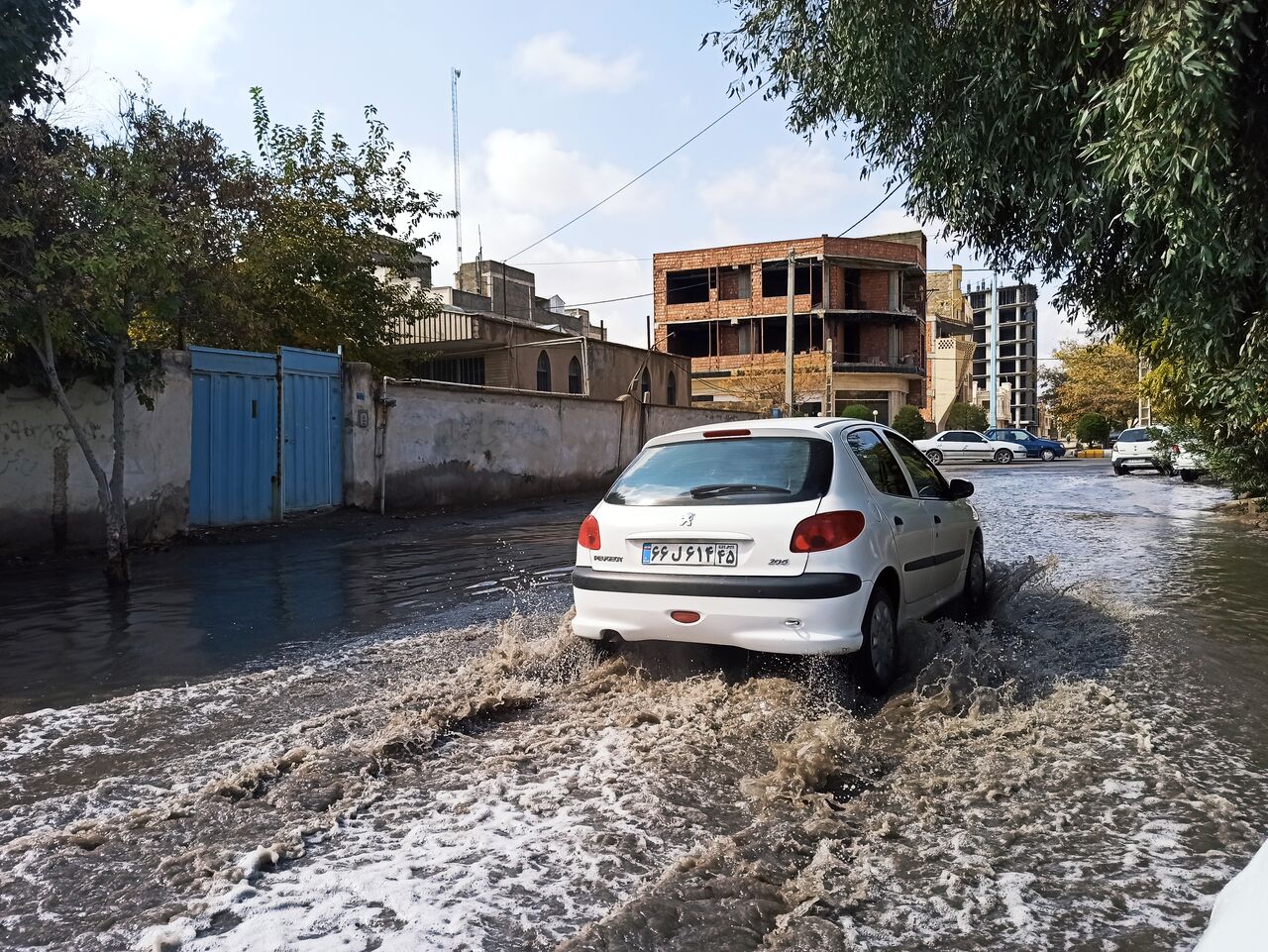 آبگرفتگی خیابان‌های کرمان