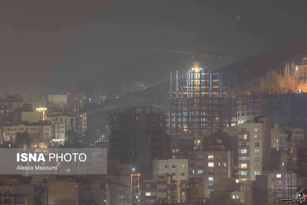 آلودگی شبهای تهران
