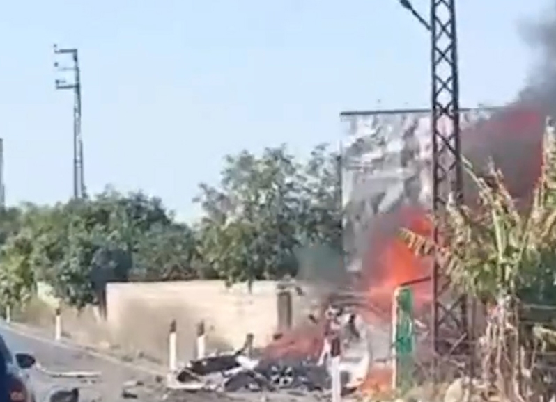 لحظه حمله پهپادی اسرائیل و عملیات ترور در لبنان