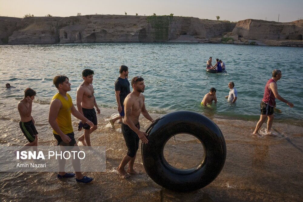 شنا در رودخانه «دز»