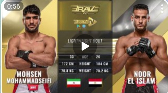 فیلم ناک‌اوت برق‌آسا در MMA توسط محمدسیفی