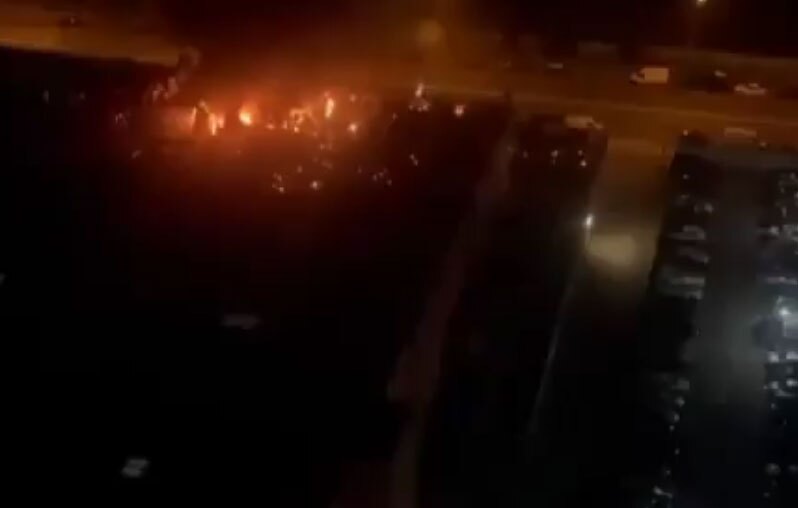 لحظات پس از حمله انتقامی روسیه به اوکراین