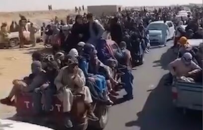 تصاویر وحشتناک لشکر افغانی‌ها در راه ایران