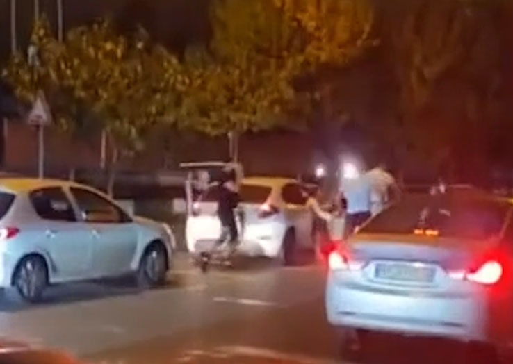 لحظات جنگ با شمشیر سامورایی در تهران
