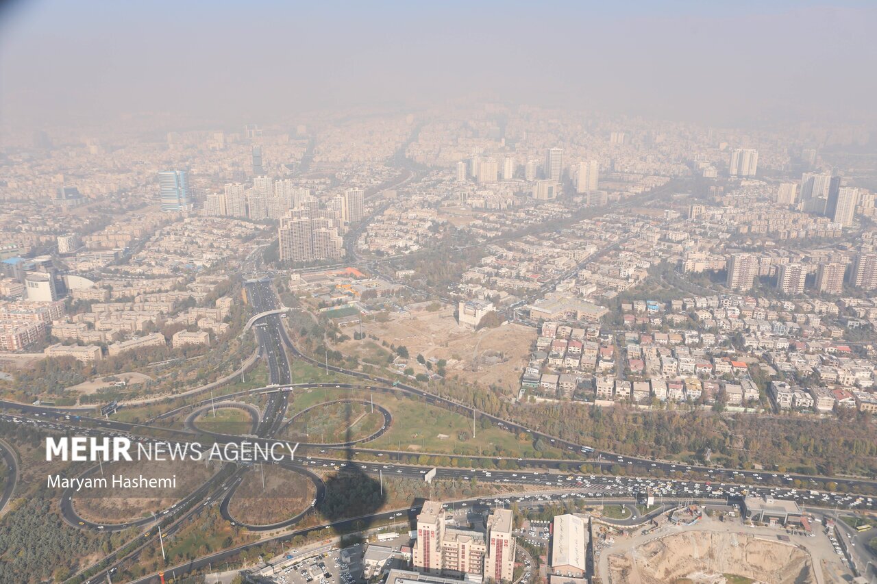 وضعیت آلودگی هوای تهران