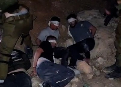 اولین اسرای فلسطینی در حمله به تونل غزه