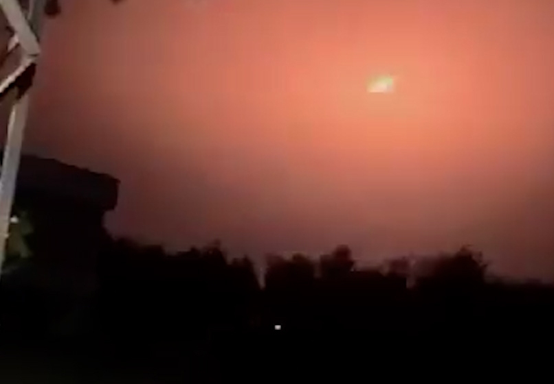 لحظات آغاز حمله راکتی حزب الله به اسرائیل