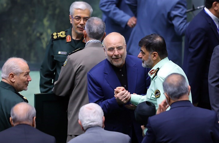 لحظه انتخاب قالیباف به ریاست مجلس دوازدهم