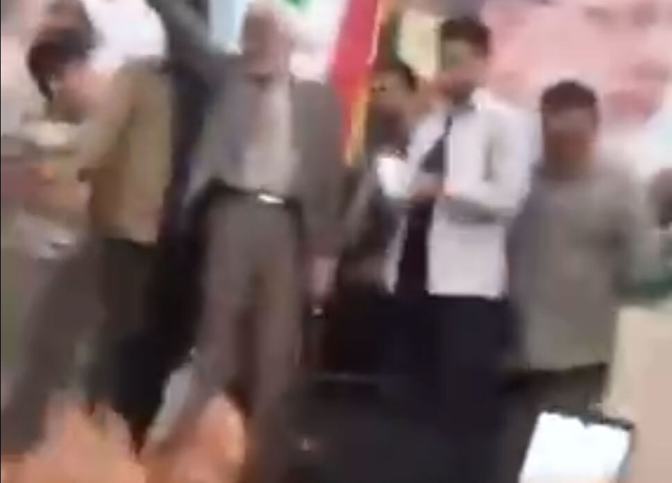شعار جالب قزوینی‌‍‌ها در زمان حضور سعید جلیلی
