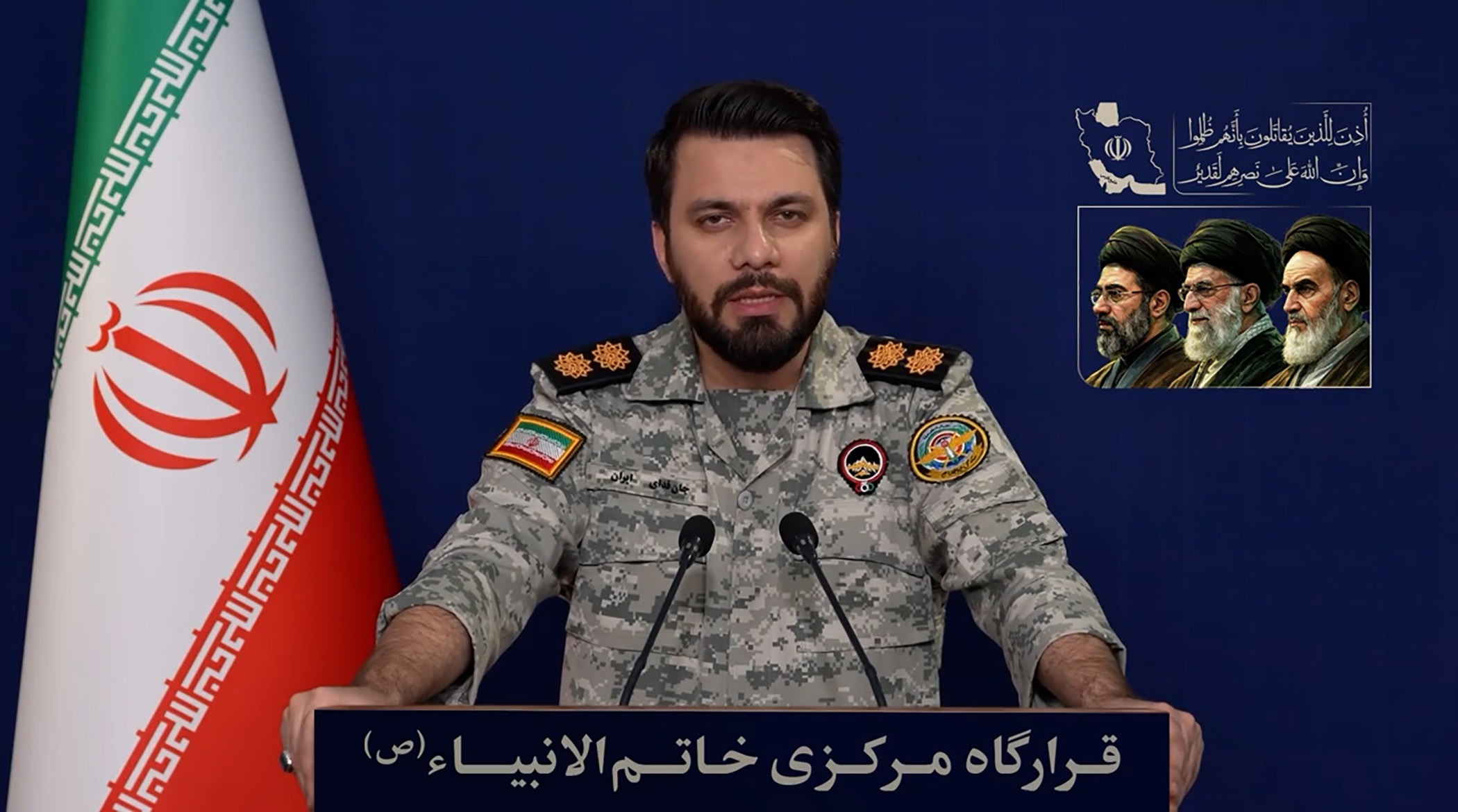 پیام دوزبانه سخنگوی قرارگاه خاتم خطاب به ترامپ