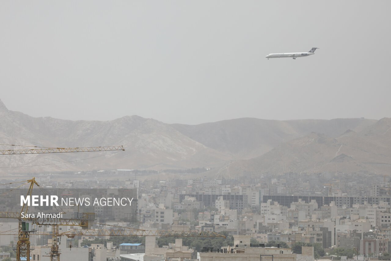 عکس | شدت آلودگی هوا و گرد و غبار در مشهد