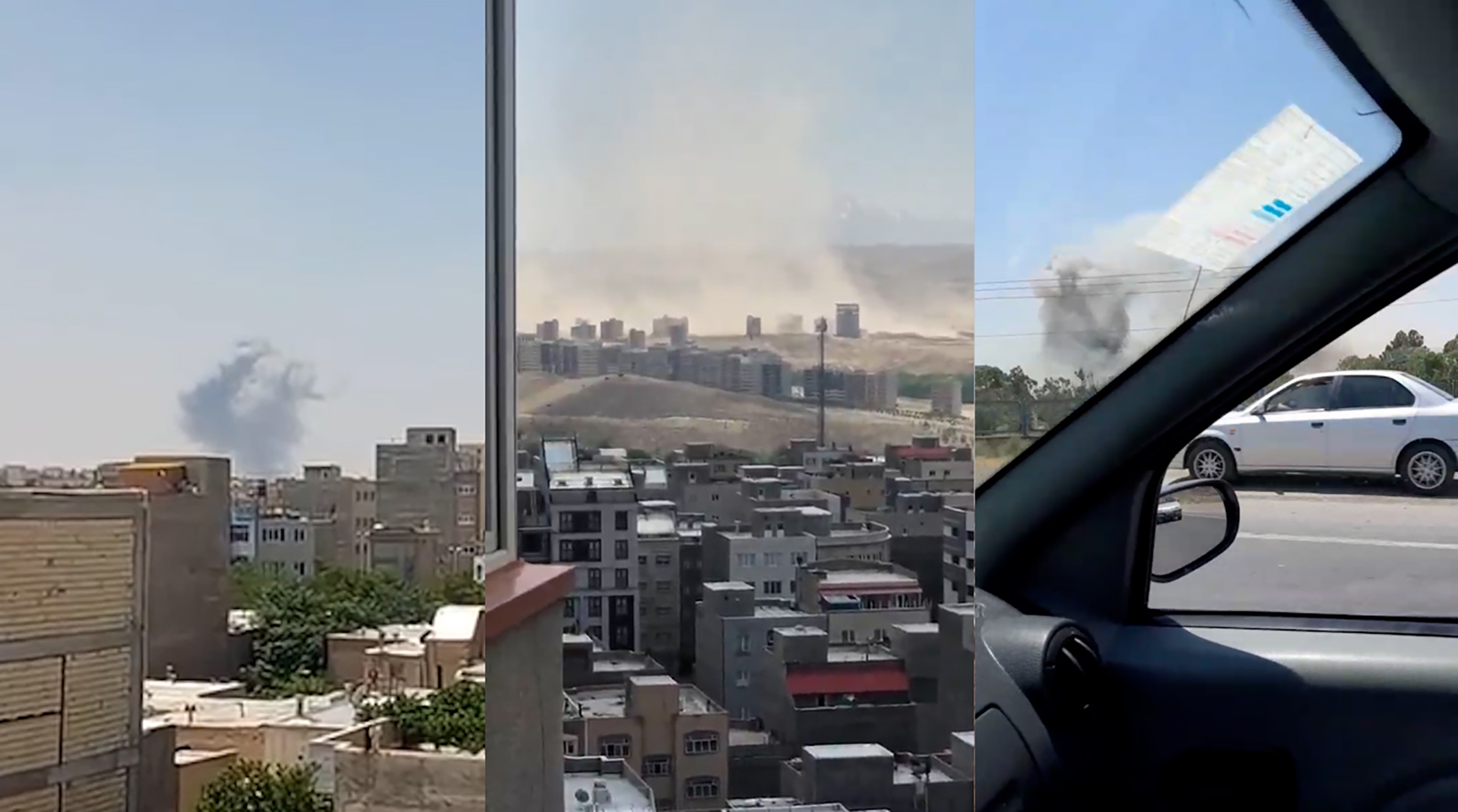 تصاویر حمله هوایی تازه اسرائیل به تبریز