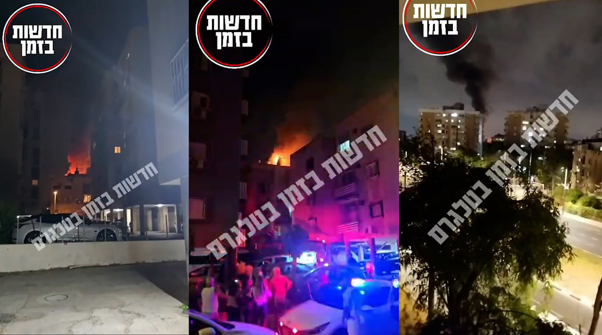 14 ویدیو از موج هجدهم حمله موشکی ایران به اسرائیل