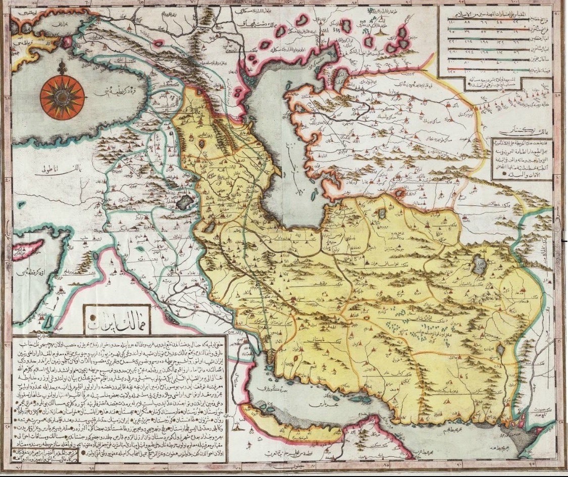 نقشه تاریخی ایران، ۲۸۶ سال پیش