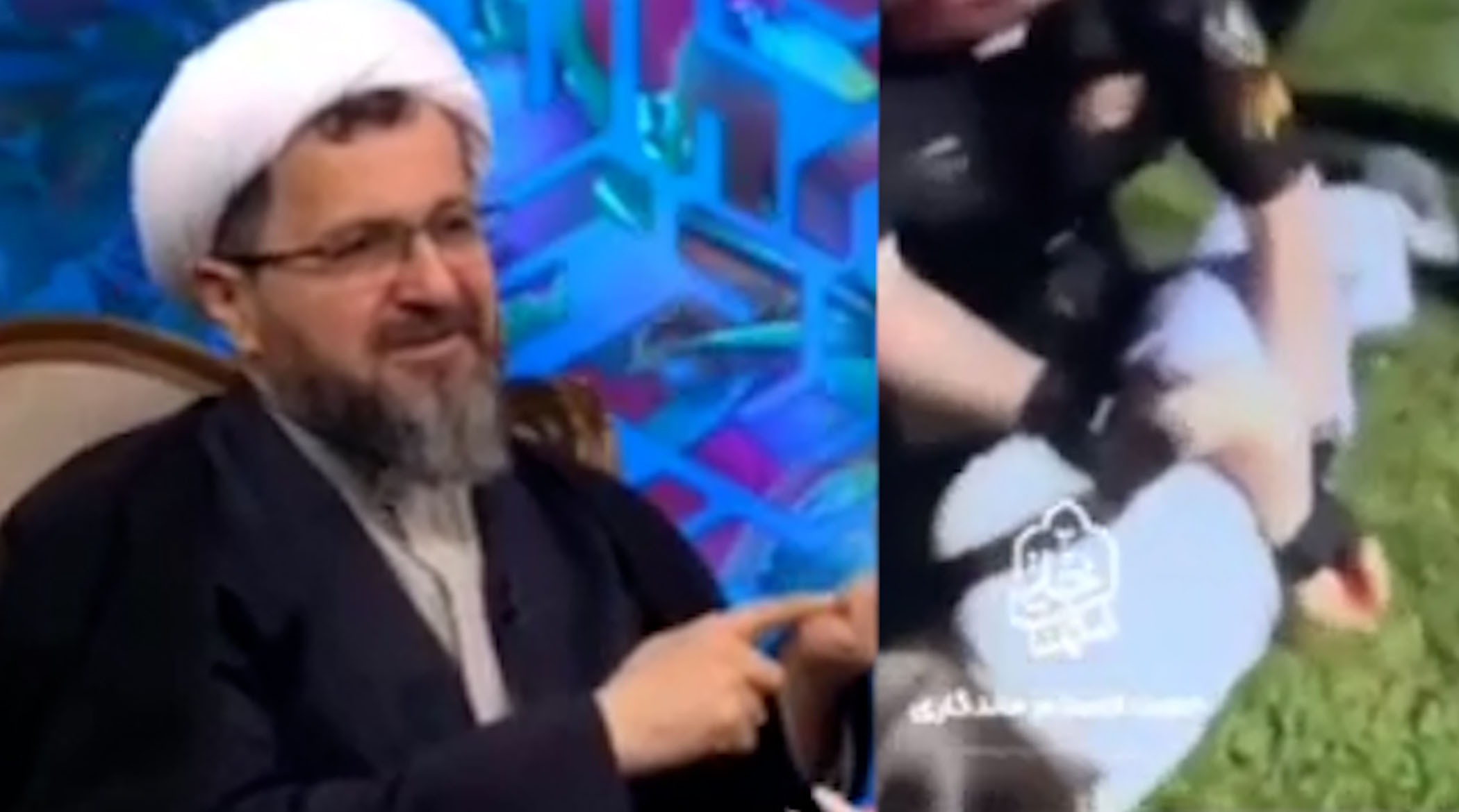 آن خانم آمریکایی بی‌حجاب که علیه اسرائیل داد می‌زند جزو حزب‌الله است
