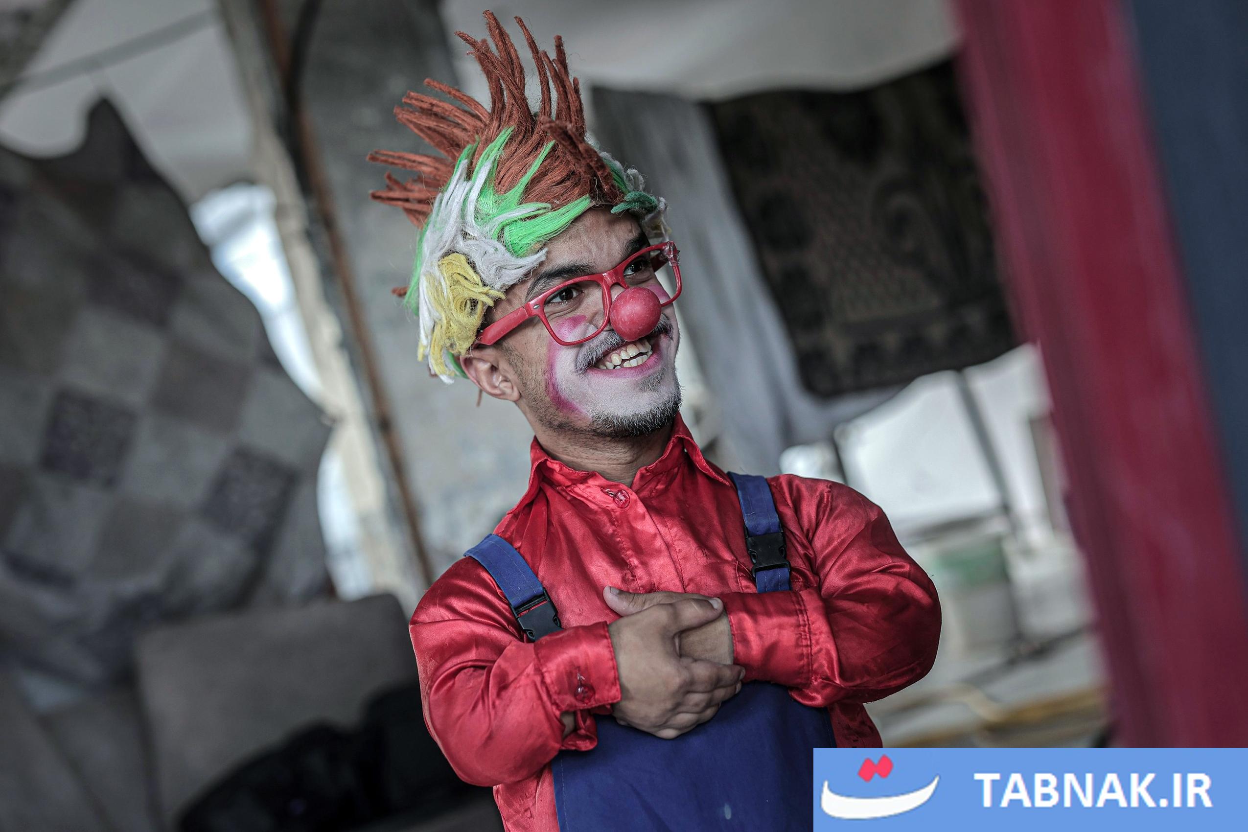 عکس:بریک کلائون؛سلبریتی کودکان غزه